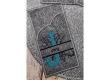 Stickdatei - Doodle Blumen Alphabet Monogram geteilt "J"